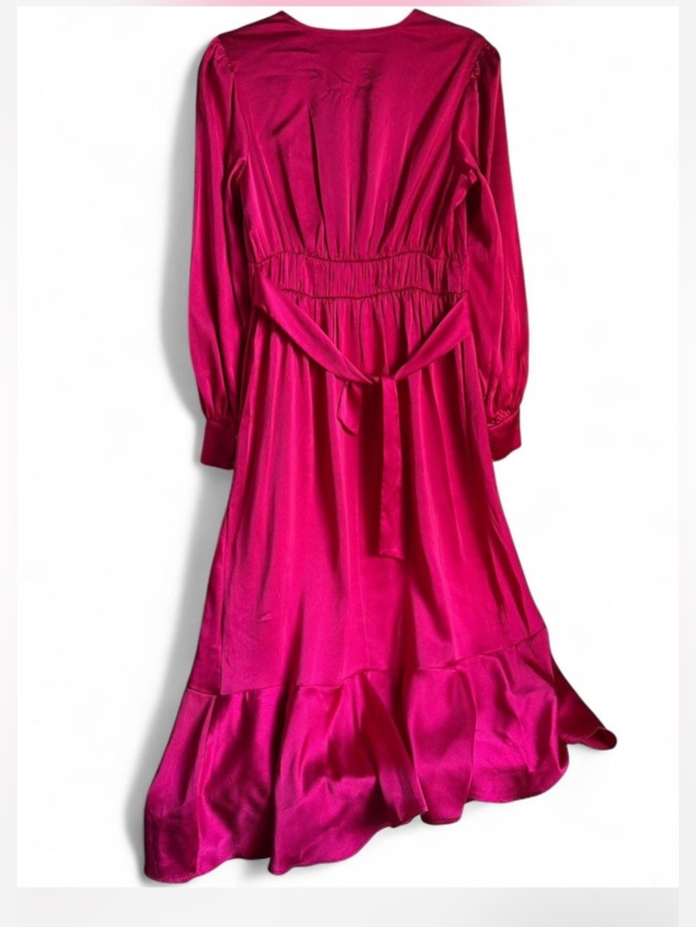 Sofia by sofia vergara Fuchsia Wrap-Style Long Sleeve Dress - Picture 4 of 10